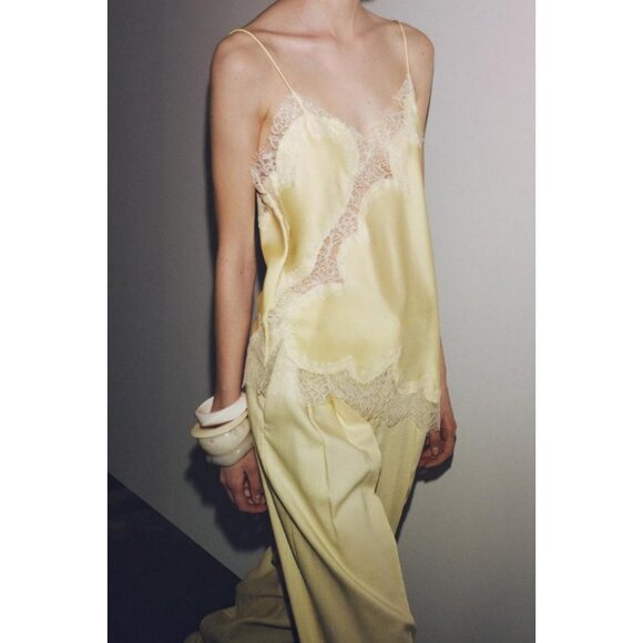 ZARA ZW COLLECTION LACE CAMISOLE TOP - Picture 4 of 9